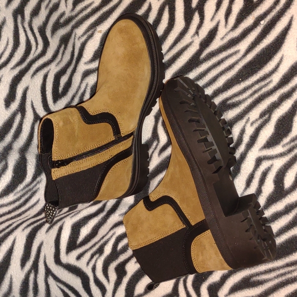 👣LUCKY BRAND EABILE Topanga Tan Boots - Picture 13 of 16